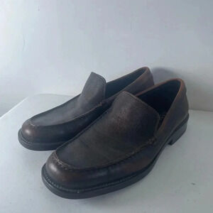 Vintage Leather Men’s BASS Canaan Slide on Loafers Red Bottoms Size 9M‎ GUC!